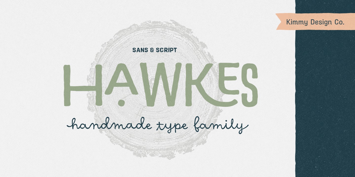 Hawkes Medium Wide Font preview